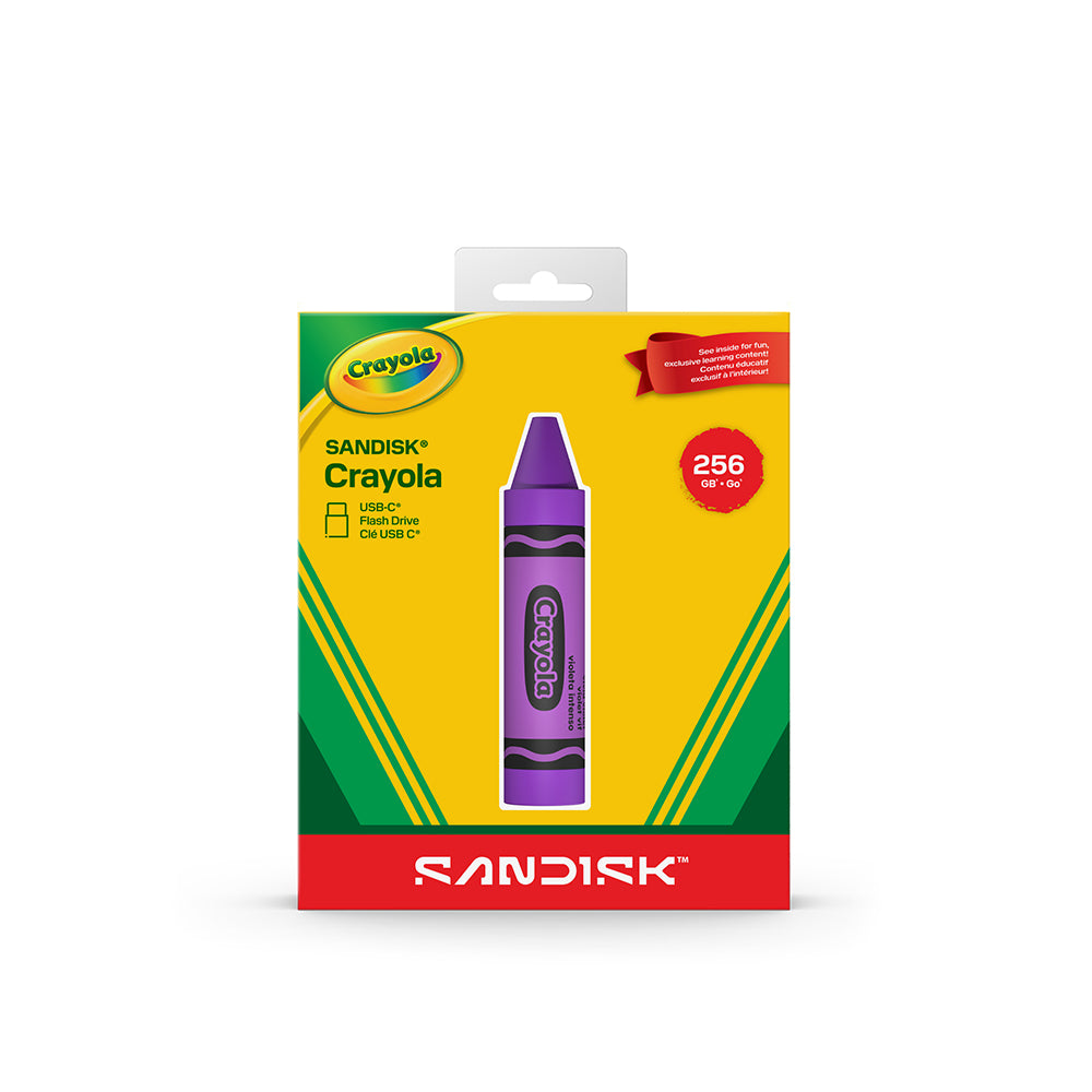 PKG_SNDK_Crayola_USB_Vivid_Violet_256GB_Front_HR